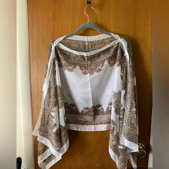 Boho poncho/ summer  swim cover up 
New  one size fits most - Picture 5 of 6